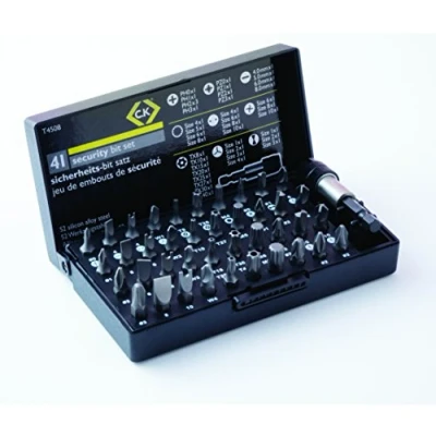 Image de C.K T4508 Jeu de 41 Embouts vissage sécurité, Gris