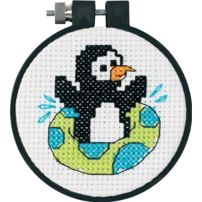 Image de DIMENSIONS Kit Point De Croix Compté, Pingouin