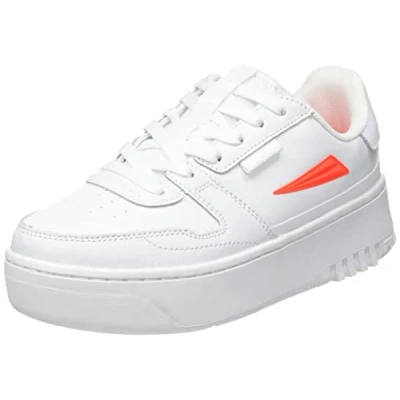 Image de FILA Femme FXVENTUNO Platform WMN Basket, White Fiery Coral, 41 EU