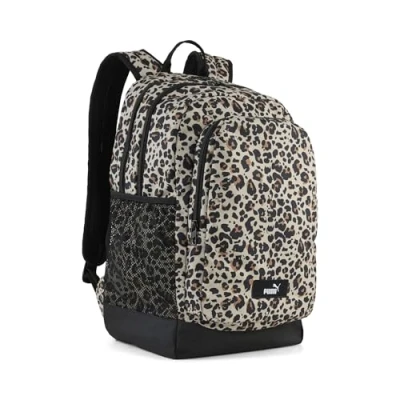 Image de PUMA Academy 29L All Over Print Backpack, Accessoires, Noir/Leopard Aop, OSFA