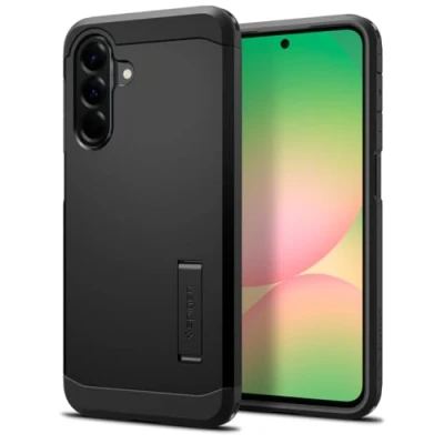 Image de Spigen Tough Armor Coque [Support Solide] Compatible avec Samsung Galaxy A56 5G Noir