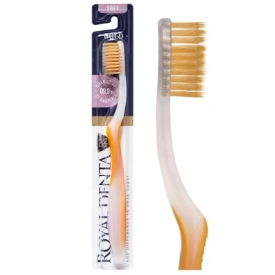 Image de Royal Denta Nano Gold, Brosse à Dents Doux (Jaune)