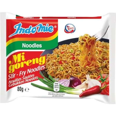 Image de INDOMIE Nouilles instantanées Mi Goreng (1 X 80 GR) (L&#039;emballage peut varier)