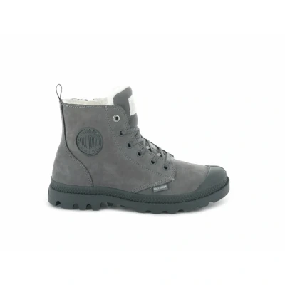 Image de Palladium Pampa HI ZIP Bottines à lacets, Femme, Taille: 43, Cloudburst/charcoal grey Nubuck