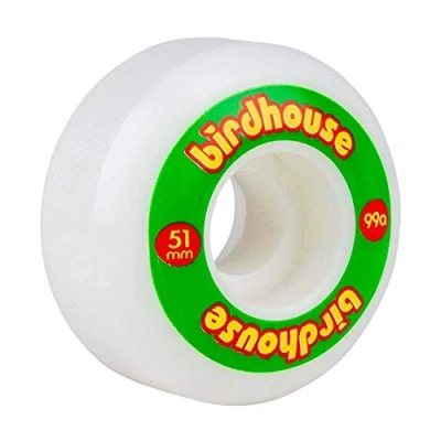 Image de Birdhouse Roue De Skateboard Logo 99A 51Mm Rasta (Default, Vert)