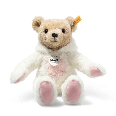 Image de Steiff Hoodie Teddy Bear Rabbit Ours Lapin, 114052, Whisper White, 27 cm