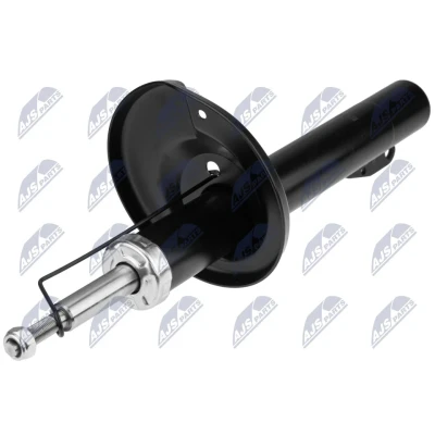 Image de NTY A VW 026 Amortisseur Essieu avant gauche, droit Pression de gaz Système bitube Jambe suspension Goujon en haut, Collier bas