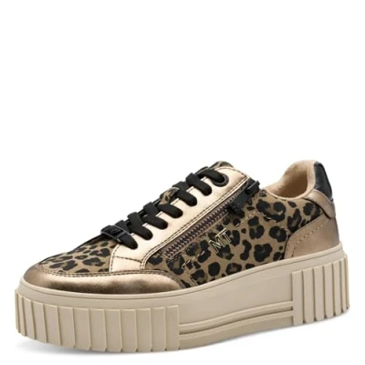 Image de Marco Tozzi Baskets basses, Femme, Taille: 38, Leo dune comb Chaussures