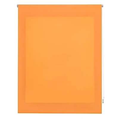 Image de Decorblind Store Enrouleur translucide Lisse Dimensions : 160 x 175 cm Largeur Longueur 157 170 Transparent Orange Facile à Installer au Mur ou Plafond