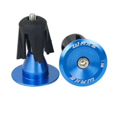 Image de CYSKY Embouts de Guidon pour vélos Bar Caps 1 Paire poignées vélo la Plupart des vélos, VTT, Route, BMX (Bleu)
