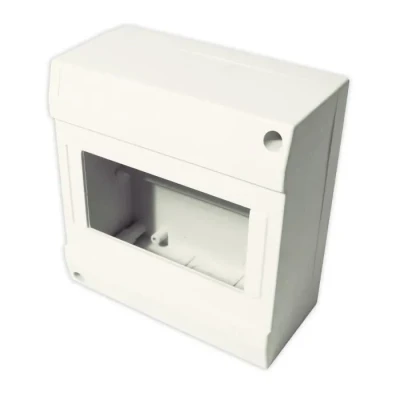 Image de Coffret électrique ZENITECH nu à équiper 1 rangée 6 modules blanc