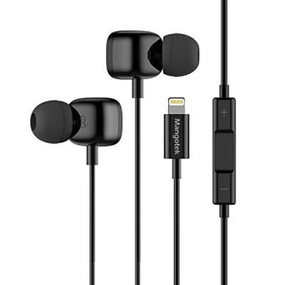 Image de Mangotek Écouteurs Lightning Pour Apple Filaires Avec microphone iPhone 12/12 Pro/12 Mini/SE/11 Pro Max/10/X/XS/XR/7/8 Plus