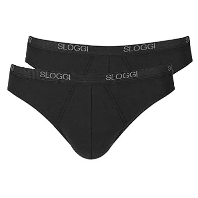 Image de Sloggi 2PACK Slip, Homme, Taille: Medium, Schwarz