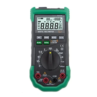 Image de C LOGIC 5300 Multimètre numérique professionnel Mesure de l&#039;Humidité% Luminosité (Lux) et niveau Sonore (Db) 4000 comptes Tension DC/AC 600V Courant AC/DC 10A Autorange CAT III