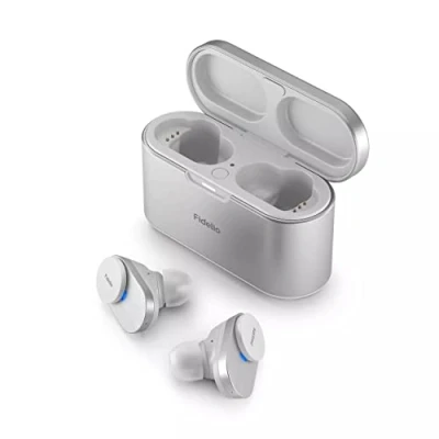 Image de T1WT/00 Philips Fidelio réduction du Bruit Pro Plus,Casque sans Fil pour Adultes avec Micro et Commande Tactile, Bluetooth Multipoint, 48 Heures d&#039;autonomie, Design de qualité supérieure