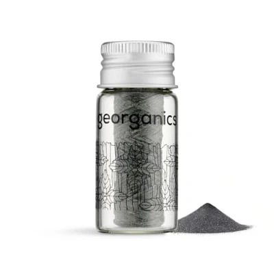 Image de Fil dentaire naturel Georganics avec distributeur Charbon