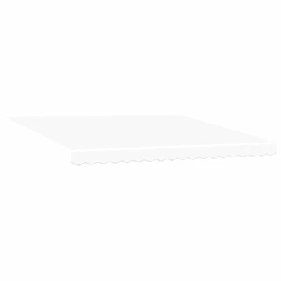 Image de vidaXL Auvent Rétractable Automatique Blanc 400x300 cm, Tissu de Remplacement pour Cadre 4x3 m