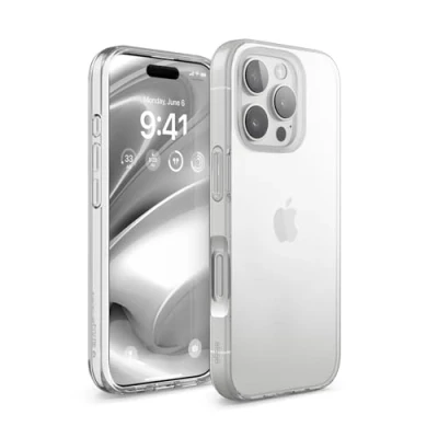 Image de elago Coque Transparente Hybride Compatible avec iPhone 16 Pro Étui 6,3&quot; Technologie PC + TPU, Pare Chocs Antichoc, Protection de Caméra Élevée, Durable Résistant Aux Rayures