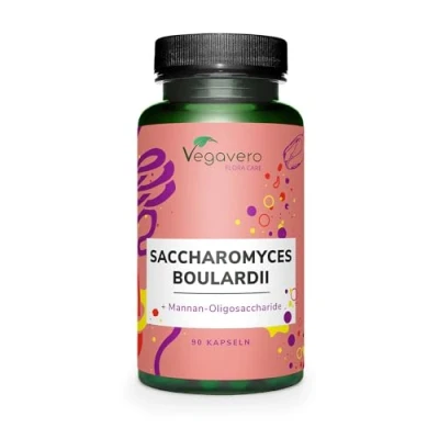 Image de Saccharomyces Boulardii 7 Milliards d’UFC Flore Intestinale + Digestion PREBIOTIQUE et PROBIOTIQUE Avec Levure de Bière 3 MOIS VEGAN Vegavero®