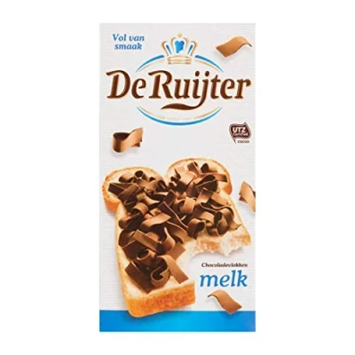 Image de Flocons de chocolat au lait hollandais Ruijter Poids total 300 grammes