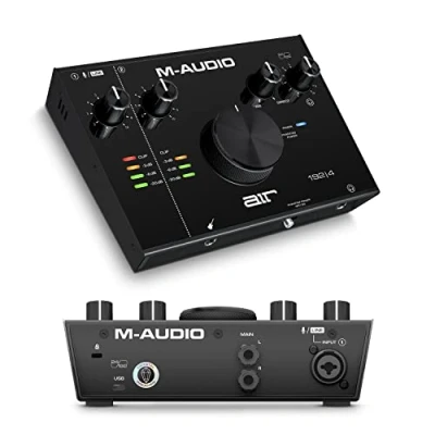 Image de M audio AIR 192 4 Interface ou carte son USB pour l&#039;enregistrement, le chant, la guitare, de qualité studio, avec 1 entrée XLR et logiciels