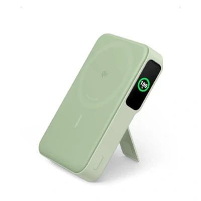 Image de Anker MagGo Power Bank (10,000mAh, 15W) certifié Qi2 avec Affichage Intelligent et Pliable, pour iPhone(câble USB C Inclus)