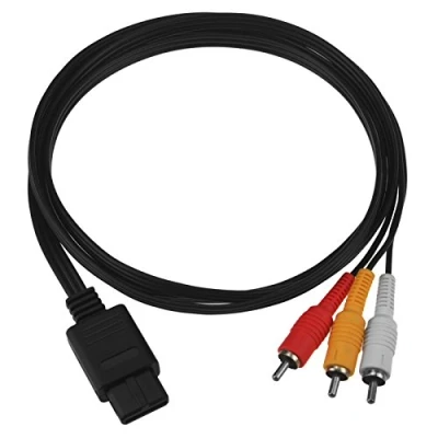 Image de Passez la souris sur l&#039;image pour zoomer Câble Video Composite compatible Super Nintendo / 64 Game Cube