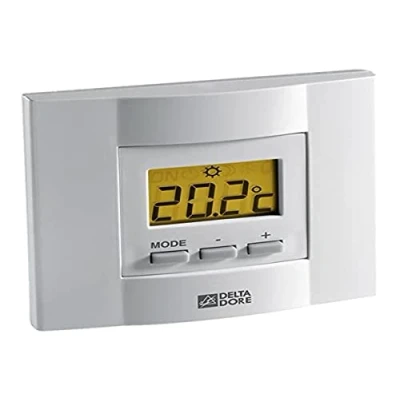 Image de Delta Dore Thermostat filaire à touche Tybox 51 pour pompe chaleur réversible. Gestion du chauffage 6053036