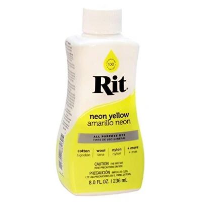 Image de Rit Teinture liquide pour tissu Jaune fluo 236 ml