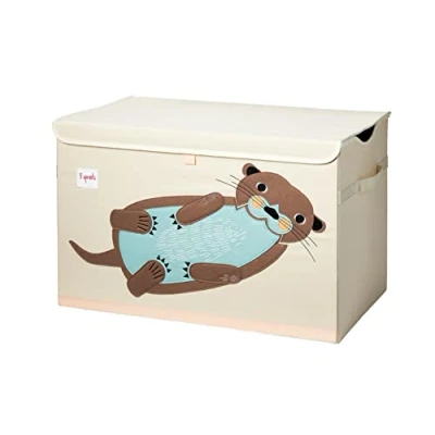 Image de 3 Sprouts Boite de Rangement Jouet Enfant Coffre à Jouets Bébé et Bac Pratique Coloré Loutre