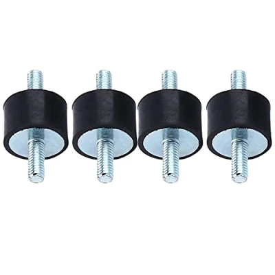 Image de 4PCS M4 15 * 10 supports d&#039;amortisseur en caoutchouc, bloc silencieux anti vibrations, amortisseur de vibrations chocs, pour pompes à eau, compresseurs d&#039;air