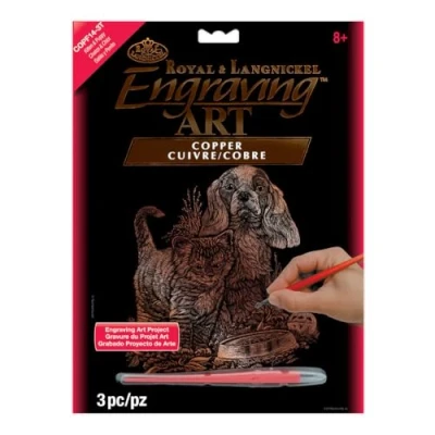Image de Royal &amp; Langnickel COPF14 Art de la gravure sur cuivre Taille A4 Chaton/Chiot