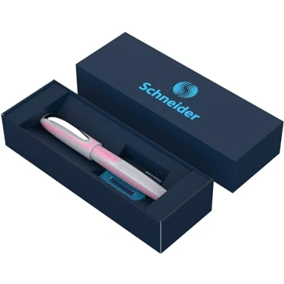 Image de Schneider Ray Flora Coffret cadeau stylo roller dans un étui en carton (avec cartouches d&#039;encre standard, convient aux droitiers et gauchers)