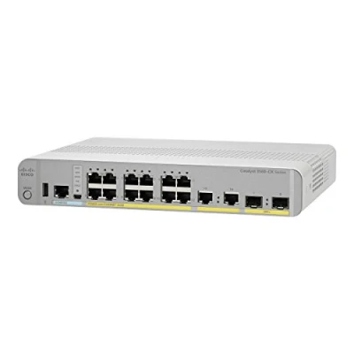 Image de Cisco WS C3560CX 12PD S commutateur réseau Géré Gigabit Ethernet (10/100/1000) Connexion Ethernet, supportant l&#039;alimentation via ce port (PoE) Blanc Neuf
