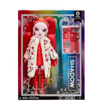 Image de RAINBOW High Shadow Series 3 Rosie Poupée Mannequin Rouge Tenue à la Mode, Cheveux Extra Longs et + de 10 Accessoires Jeu Colorés Enfants 4 12 Ans Collectionneurs