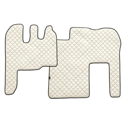 Image de F CORE FL15 CHAMP Ensemble de tapis sol Similicuir avant 2 blanc ivoire