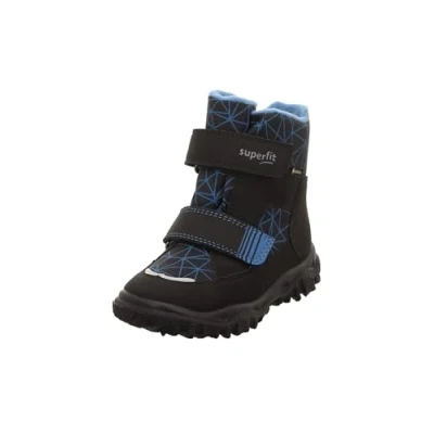 Image de superfit Garçon Husky Warm gefütterte Gore Tex Botte de Neige, Noir Bleu 0010, 25 EU Large