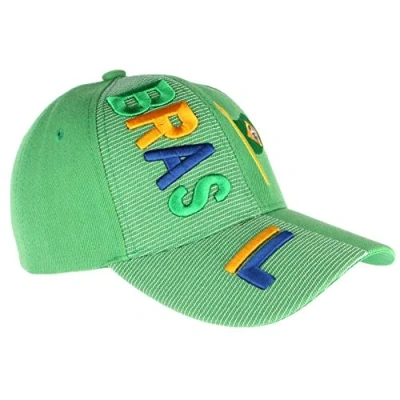 Image de PAYS Casquette Bresil Verte et Jaune Drapeau Bresilien Mixte