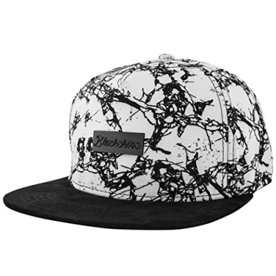 Image de Blackskies Fenrir Snapback Weissmarble Casquette, Homme, Taille: One Size, Schwarz, weiß