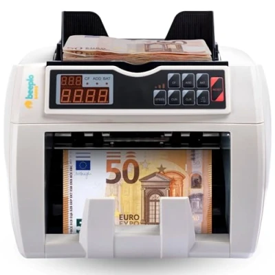 Image de beeplo b4000 Compteur et Détecteur de billets EURO, GBP, USD, CHF 4 ans garantie Précision Totale Ne compte que le nombre