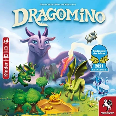 Image de Pegasus Spiele 57111G 0061129596 Dragomino Jeu de l&#039;année 2021 pour Enfant Multicolore