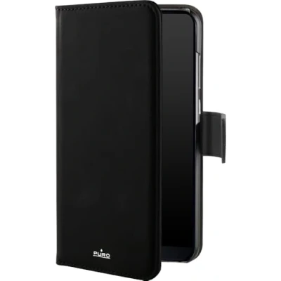 Image de PURO Solution 2 en 1 pour HUAWEI P30, une coque aimantée détachable et protection type folio avec 3 fentes carte crédit fermeture magnétique NOIR