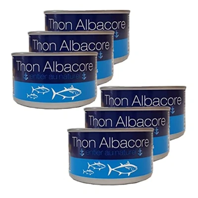 Image de Lot 6x Thon au naturel Albacore Boîte 185g