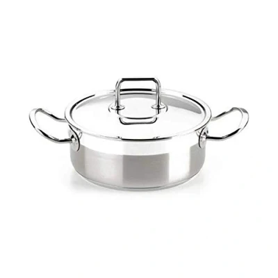 Image de BRA Profesional Faitout avec Couvercle, 20 cm, Acier Inoxydable 18/10, Compatible Tous Feux Dont Induction