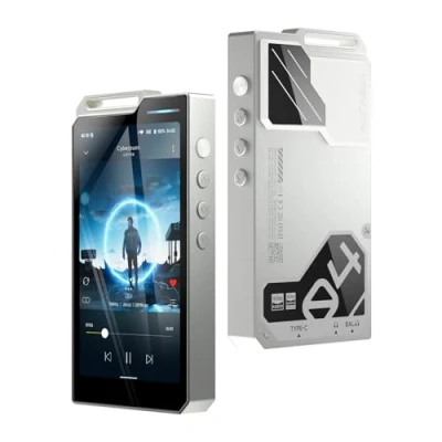 Image de HiBy Lecteur MP3 Android R4 avec Bluetooth et WiFi intégré 4dac android12 Compatible la Lecture DSD PCM MQA Boule de 4,4 mm mémoire 32 Go (Noir)