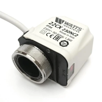 Image de watts Industries 10029671 Servomoteur/entraînement VALVE 22 C pour répartiteur de circuit chauffage, compatible avec vanne Heimeier
