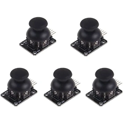 Image de Fasizi Lot de 5 manettes jeu PS2 XY à double axe pour Arduino