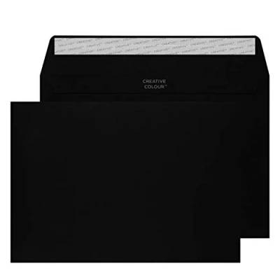 Image de Blake Creative Colour Boîte de 25 Enveloppes C5 162 x 229 mm 120 g Jais Noir