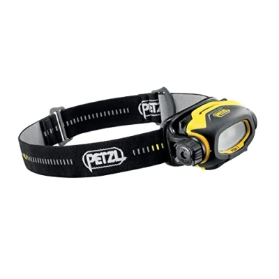 Image de PETZL Lampe frontale E78AHB 2 PIXA, convient pour un éclairage de proximité avec la technologie Constant Light, 60 lm, Noir/jaune One Size