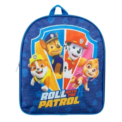 Image de Sac à Dos Pat Patrouille Chase et Marshall Enfants Garçon Sacs École Taille Unique Bleu